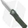 Microtech Combat Troodon OTF Knife D/E Dagger OD Green (3.8" SW Full Serr)