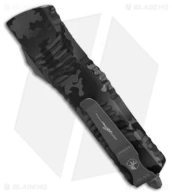 Microtech Combat Troodon S/E OTF Auto Knife Urban Camo (3.8" Urban Camo Serr) -Microtech Shop Microtech Combat Troodon SE OTF AK Urban Camo Serr 3in BHQ 179337 td side