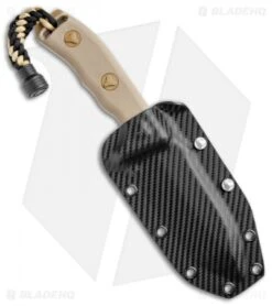 Microtech Currahee Tanto Knife Fixed Blade (4.5" Tan Plain) 103-1TA -Microtech Shop Microtech Currahee Tanto Tan Plain 103 1TA BHQ 15469 jr sheath