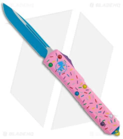 Microtech Exclusive Dessert Warrior Ultratech S/E OTF Donut Pink (3.4" Blue)