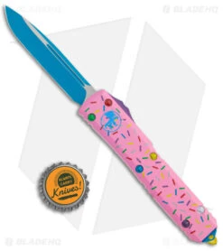Microtech Exclusive Dessert Warrior Ultratech S/E OTF Donut Pink (3.4" Blue) -Microtech Shop Microtech Exclusive Dessert Warrior Ultratech SE OTF Donut Pink Blue BHQ 176889 jr bottlecap 1