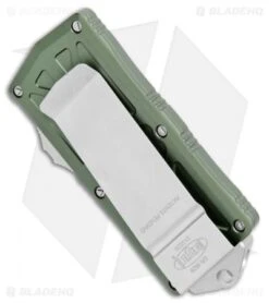 Microtech Exocet Dagger CA Legal OTF Automatic Knife OD Green (1.9" Stonewash) -Microtech Shop Microtech Exocert Dagger CA Legal OTF Auto OD Green SW 157 10OD BHQ 107997 jr side