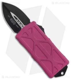 Microtech Exocet Dagger CA Legal OTF Automatic Knife Violet (1.9" Black) 157-1VI