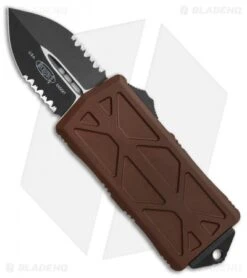 Microtech Exocet Dagger CA Legal OTF Automatic Knife Tan (1.9" Black Serr)