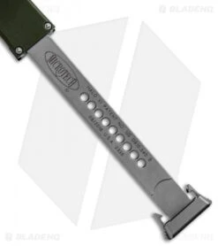 Microtech Halo VI Tanto OTF Automatic Knife OD Green (4.4" Satin Serr) 250-5 OD -Microtech Shop Microtech Halo VI Tanto OTF Auto OD Green Satin Serr 250 5 OD BHQ 90977 jr pull