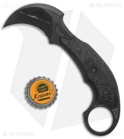Microtech Bastinelli Signature Iconic Karambit Fixed Blade Knife CF (Black) -Microtech Shop Microtech Iconic Fixed Signature Series Right Hand Carry DLC Standard Black 118 1 DLSCR BHQ 138701 jr bottlecap