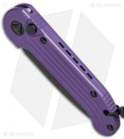 Microtech LUDT Automatic Knife Purple (3.4" Black) 135-1PU -Microtech Shop Microtech LUDT Prpl Black 135 1PU BHQ 69021 jr spine