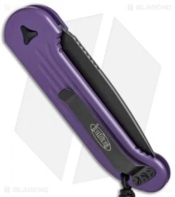 Microtech LUDT Automatic Knife Purple (3.4" Black Serr) 135-2PU -Microtech Shop Microtech LUDT Prpl Black Serr 135 2PU BHQ 69023 jr side