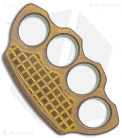 Microtech Marfione Custom Hand Tank Paperweight - Antique Gold