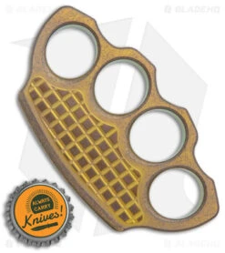 Microtech Marfione Custom Hand Tank Paperweight - Antique Gold -Microtech Shop Microtech Marfione Custom Hand Tank Paperweight Antique Gold BHQ 176353 jr bottlecap