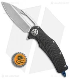 Marfione Custom Mini Matrix R Knife CF/Asteria Blue (3.25" Stonewash) -Microtech Shop Microtech Marfione Custom Mini Matrix R cf asteria blue sw BHQ 71049 er size