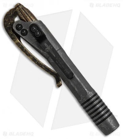 Microtech Marfione Custom Siphon II DLC Ti W/ Fallout Finished Brass 2 Microtech Marfione Custom Siphon II DLC Ti W/ Fallout Finished Brass - Image 2
