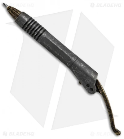 Microtech Marfione Custom Siphon II DLC Ti W/ Fallout Finished Brass 1 Microtech Marfione Custom Siphon II DLC Ti W/ Fallout Finished Brass