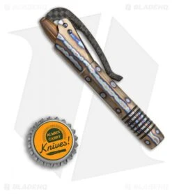 Microtech Marfione Custom Siphon II Flamed Titanium W/ LS Carbon Fiber -Microtech Shop Microtech Marfione Custom Siphon II flamed ti lscf BHQ 68909 er size