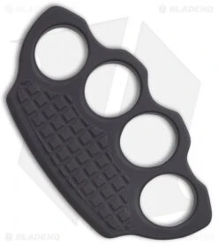 Microtech Marfione Hand Tank Four-Finger Knuckle Paperweight Ano Alloy (Black)