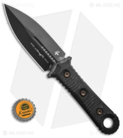 Microtech Borka SBD Dagger Fixed Blade Knife Carbon Fiber (4.4" Black) -Microtech Shop Microtech SBD D E Dagger FB Knife Black G10 BHQ 143316 td size
