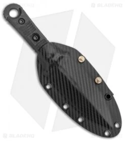 Microtech Borka SBD Fixed Blade Knife Signature Series Carbon Fiber (4.4" DLC) -Microtech Shop Microtech SBD DE Dagger Fixed Blade Signature Black 201 1 DLCS BHQ 134853 jr sheath