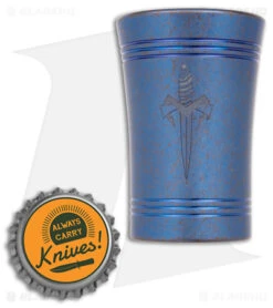 Microtech Shot Glass BL 1 Dagger Blue/Bronze Titanium -Microtech Shop Microtech Shot Glass Ti Blue Bronze 2 BHQ 162197 jr bottlecap