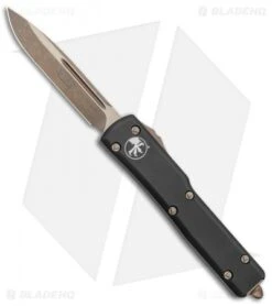 Microtech Signature Series UTX-70 S/E OTF Automatic Knife (2.4" Bronze)