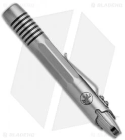 Microtech Signature Series Siphon II Pen Claw Logo Bead Blasted Stainless Steel -Microtech Shop Microtech Siphon II Signature Series Pen Claw Logo BB SS 401 SS BBCS BHQ 117064 jr spine
