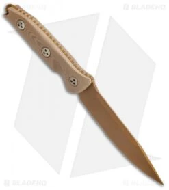 Microtech Socom Alpha Fixed Blade Knife Tan G-10 (5" Tan Serr) 113-2PVDTN 5 Microtech Socom Alpha Fixed Blade Knife Tan G-10 (5" Tan Serr) 113-2PVDTN -Microtech Shop Microtech Socom Alpha Tan G 10 Tan PVD Serr 113 2PVDTN BHQ 74088 jr spine