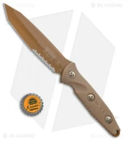 Microtech Socom Alpha Tanto Fixed Blade Tan G-10 (5" Tan PVD Serr) -Microtech Shop Microtech Socom Alpha Tanto Tan G 10 Tan PVD Serr 114 2PVDTN BHQ 74521 jr bottlecap