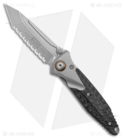Microtech Socom Bravo Tanto Frame Lock Knife Titanium/CF (4" BB Serrated)