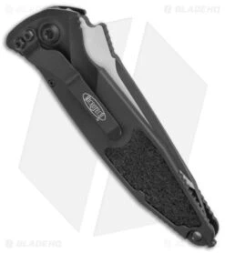 Microtech Socom Elite Automatic Knife Black (4" Tactical Full Serr) 161A-3T -Microtech Shop Microtech Socom Elite Auto Black Tanto Tactical Full Serr 161A 3T BHQ 139138 jr side