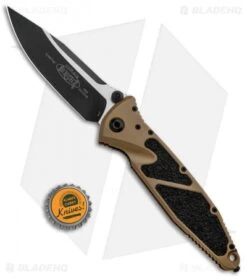 Microtech Socom Elite Manual Knife Tan (4" Black) 160-1TA -Microtech Shop Microtech Socom Elite Manual Tan Black 160 1TA BHQ 11802 jr bottlecap