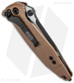 Microtech Socom Elite Manual Knife Tan (4" Black Serr) 160-2TA -Microtech Shop Microtech Socom Elite Manual Tan Black Serr 160 2TA BHQ 10391 jr side