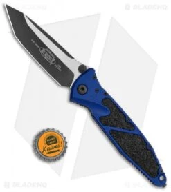 Microtech Socom Elite Tanto T/E Knife Navy Blue (4" Two Tone) -Microtech Shop Microtech Socom Elite TE Auto Navy Blue TT BHQ 134790 jr bottlecap