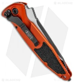 Microtech Socom Elite T/E Automatic Knife Orange (4" Two Tone) 161A-1OR -Microtech Shop Microtech Socom Elite TE Auto Orange TT 161A 1OR BHQ 99677 jr side