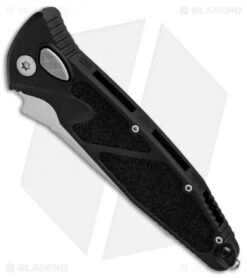 Microtech Socom Elite T/E Automatic Knife Black (4" Stonewash) 161A-10 -Microtech Shop Microtech Socom Elite TE Black SW BHQ 90215 er spine