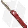 Microtech Spartan Ultratech D/E OTF Automatic Knife Red (3.4" Bronze) 223-13RD