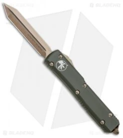 Microtech Spartan Ultratech OTF Automatic Knife OD Green (3.4" Bronze) 223-13OD