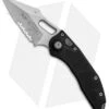 Microtech Stitch Automatic Knife Black (3.75" Stonewash Serr) 169-11