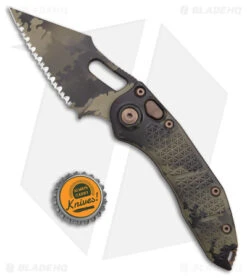 Microtech Stitch Signature Series Automatic Knife Olive Camo (3.75" Camo Serr) -Microtech Shop Microtech Stitch Signature Series Auto Olive Camo Camo Serr BHQ 179043 jr bottlecap