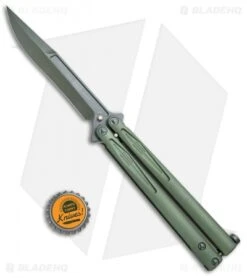Microtech Tachyon III Balisong Butterfly OD Green (4.5" OD Green) 173-1GR -Microtech Shop Microtech Tachyon III Balisong Butterfly OD Green OD Green 173 1GR BHQ 75223 jr bottlecap
