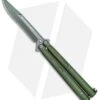 Microtech Tachyon III Balisong Butterfly OD Green (4.5" Sharpened Top Swedge OD)