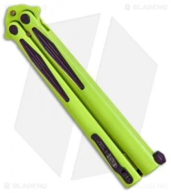 Microtech Tachyon III Balisong Butterfly Incredible (4.5" Green/Purple) 173-1IH -Microtech Shop Microtech Tachyon III incredible green purple 1731IH BHQ 68760 er side