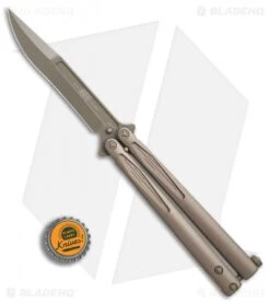 Microtech Tachyon III Balisong Butterfly Knife Tan (4.5" Tan) 173-1TN 7 Microtech Tachyon III Balisong Butterfly Knife Tan (4.5" Tan) 173-1TN -Microtech Shop Microtech Tachyon III tan tan BHQ 75887 jr bottlecap