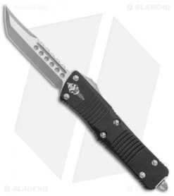 Microtech Signature Series Troodon Hellhound Tanto OTF Knife Black (3" Apoc)