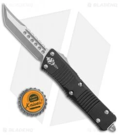 Microtech Signature Series Troodon Hellhound Tanto OTF Knife Black (3" Apoc) -Microtech Shop Microtech Troodon Hellhound Tanto OTF Black Aluminum Apocalyptic 619 10AP BHQ 99964 jr bottlecap