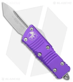 Microtech Troodon Mini T/E CA Legal OTF Auto Knife Purple (1.9" SW) 240-10PU