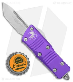 Microtech Troodon Mini T/E CA Legal OTF Auto Knife Purple (1.9" SW) 240-10PU -Microtech Shop Microtech Troodon Mini TE CA Legal OTF Purple SW BHQ 177563 jr bottlecap