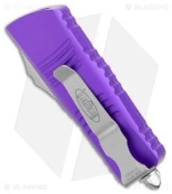 Microtech Troodon Mini T/E CA Legal OTF Auto Knife Purple (1.9" SW) 240-10PU -Microtech Shop Microtech Troodon Mini TE CA Legal OTF Purple SW BHQ 177563 jr side