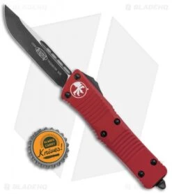 Microtech Troodon S/E OTF Automatic Knife Red (3" Black) 139-1RD -Microtech Shop Microtech Troodon SE OTF Auto Red Black 139 1RD BHQ 26224 jr bottlecap