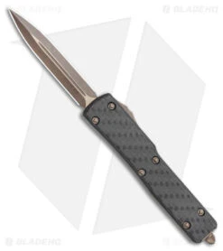 Microtech Signature Series UTX-70 D/E OTF Automatic Knife CF (2.4" Bronze Apoc)