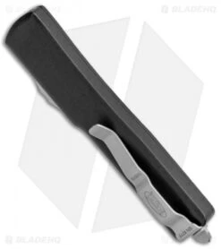 Microtech UTX-70 D/E OTF Automatic Knife CC (2.4" Black) 147-1 -Microtech Shop Microtech UTX 70 DE OTF Auto CC Black 147 BHQ 4703 jr side