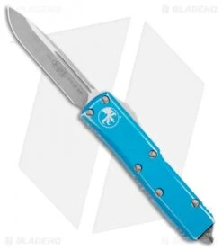Microtech UTX-85 S/E OTF Automatic Knife Distressed Turquoise (3.125" Stonewash)